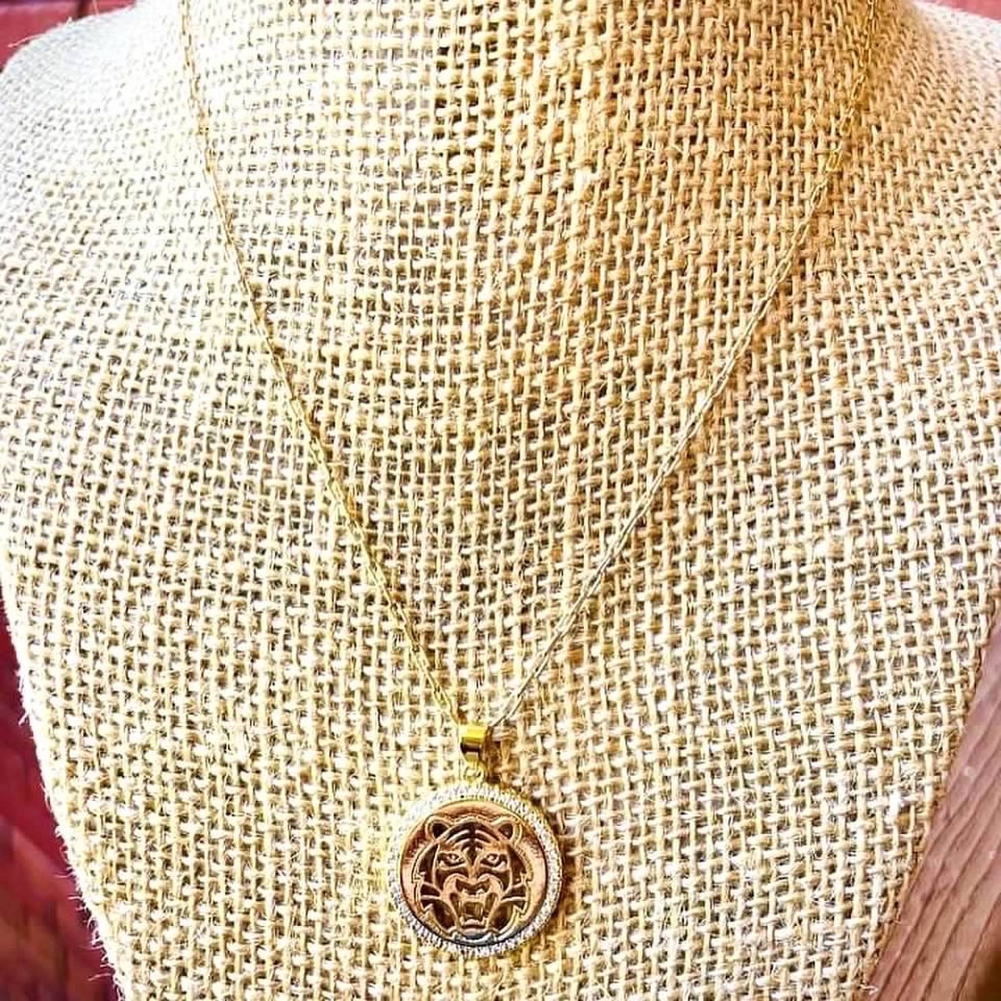 Tiger Coin Necklace
