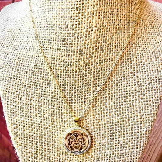Tiger Coin Necklace