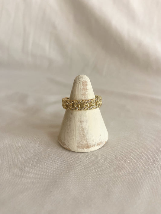 Crystal Chain Ring